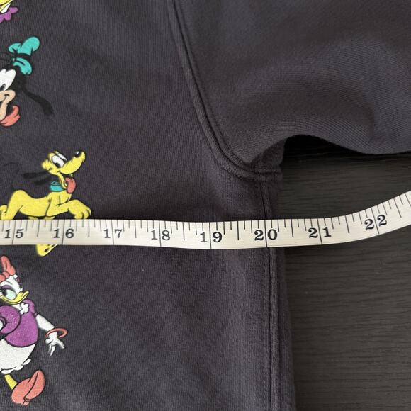 Madhappy Mickey & Friends Sweatshirt XS Disney Crewneck Fleece Gray Sweater - Picture 12 of 14